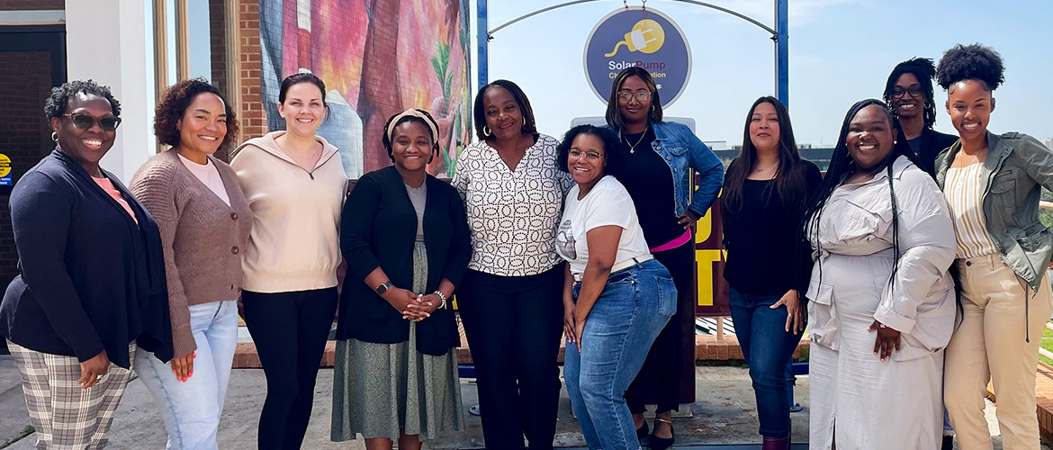 A group of students training to be doulas at Huston-Tillotson University in Austin, Texas