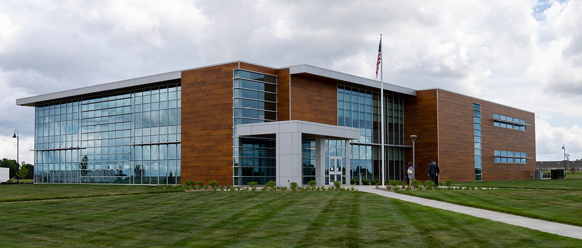 Exterior view of HCSC's new service center in Mattoon